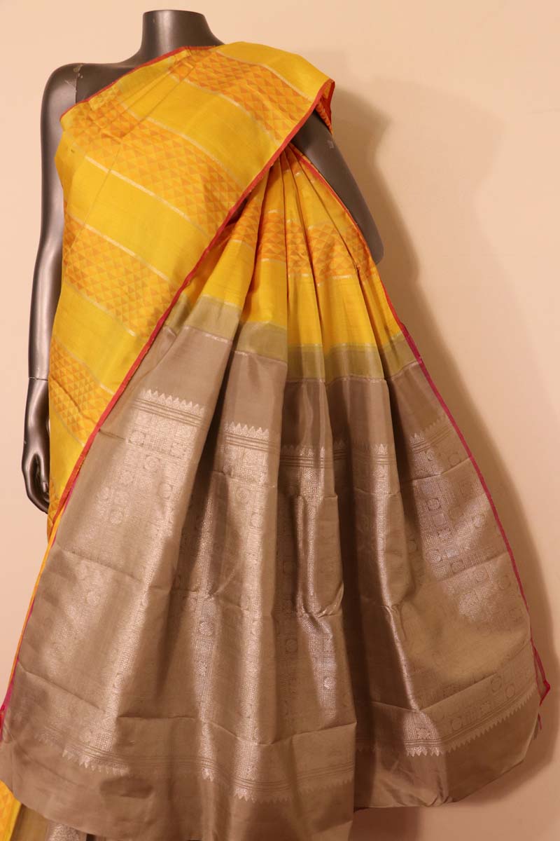 Designer Patli Kanchipuram Silk Saree AH209983