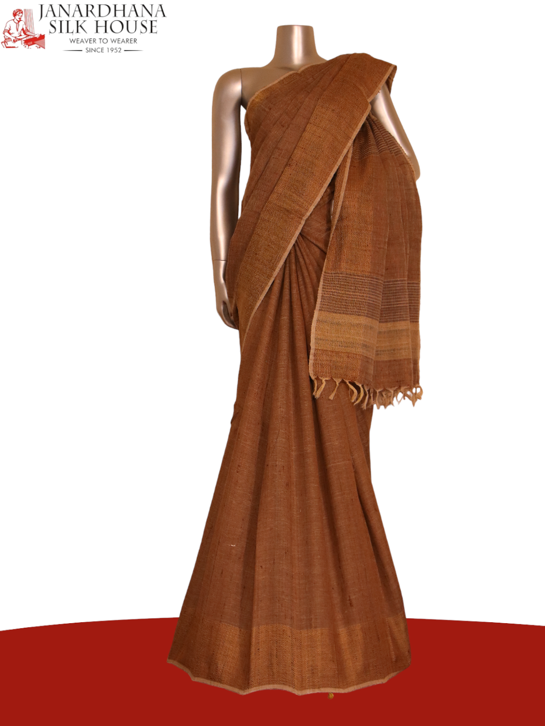 Handloom Pure Tussar Silk Saree AJ204728