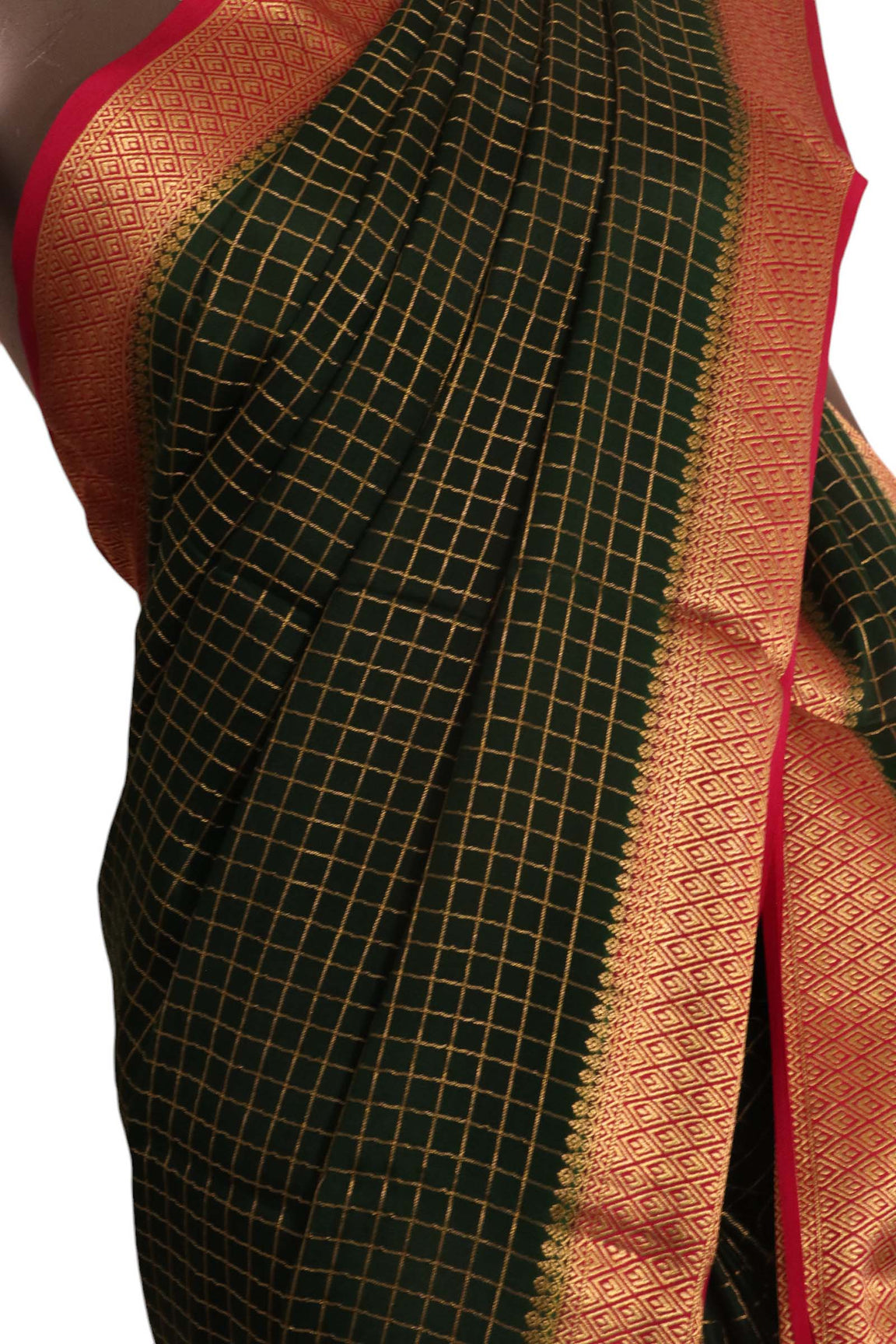 Pure Mysore Crepe Silk Saree AK209409