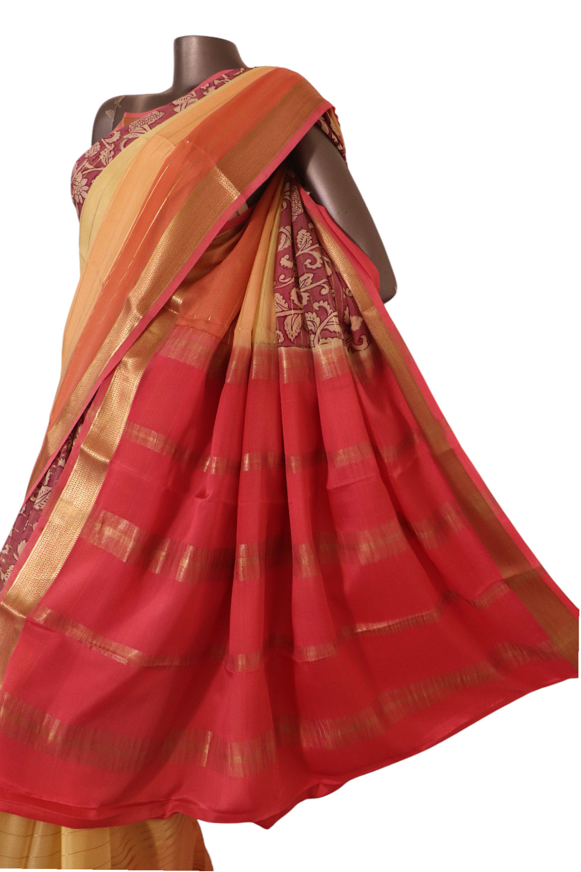 Pure Printed Mysore Crepe Silk Saree AK208984