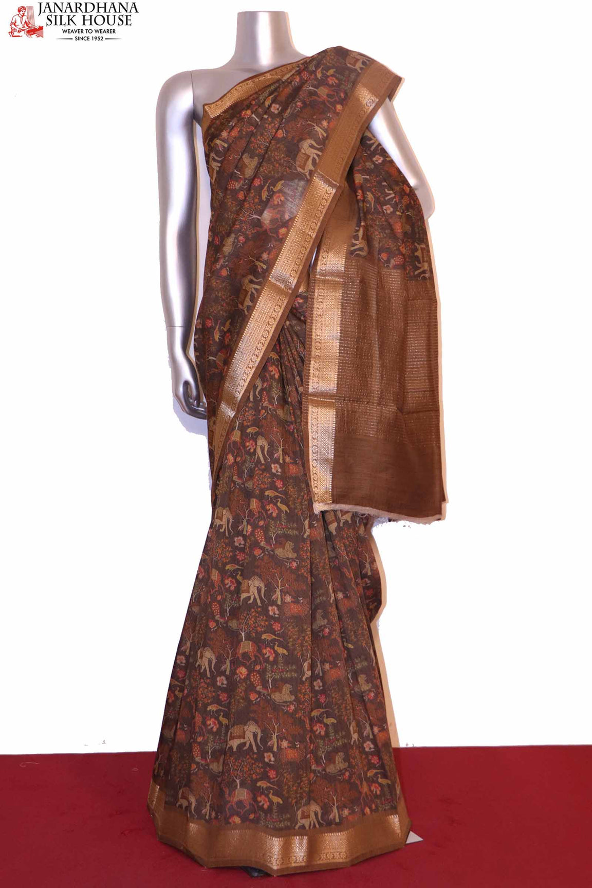 Handloom Pure Tussar Silk Saree AI201940