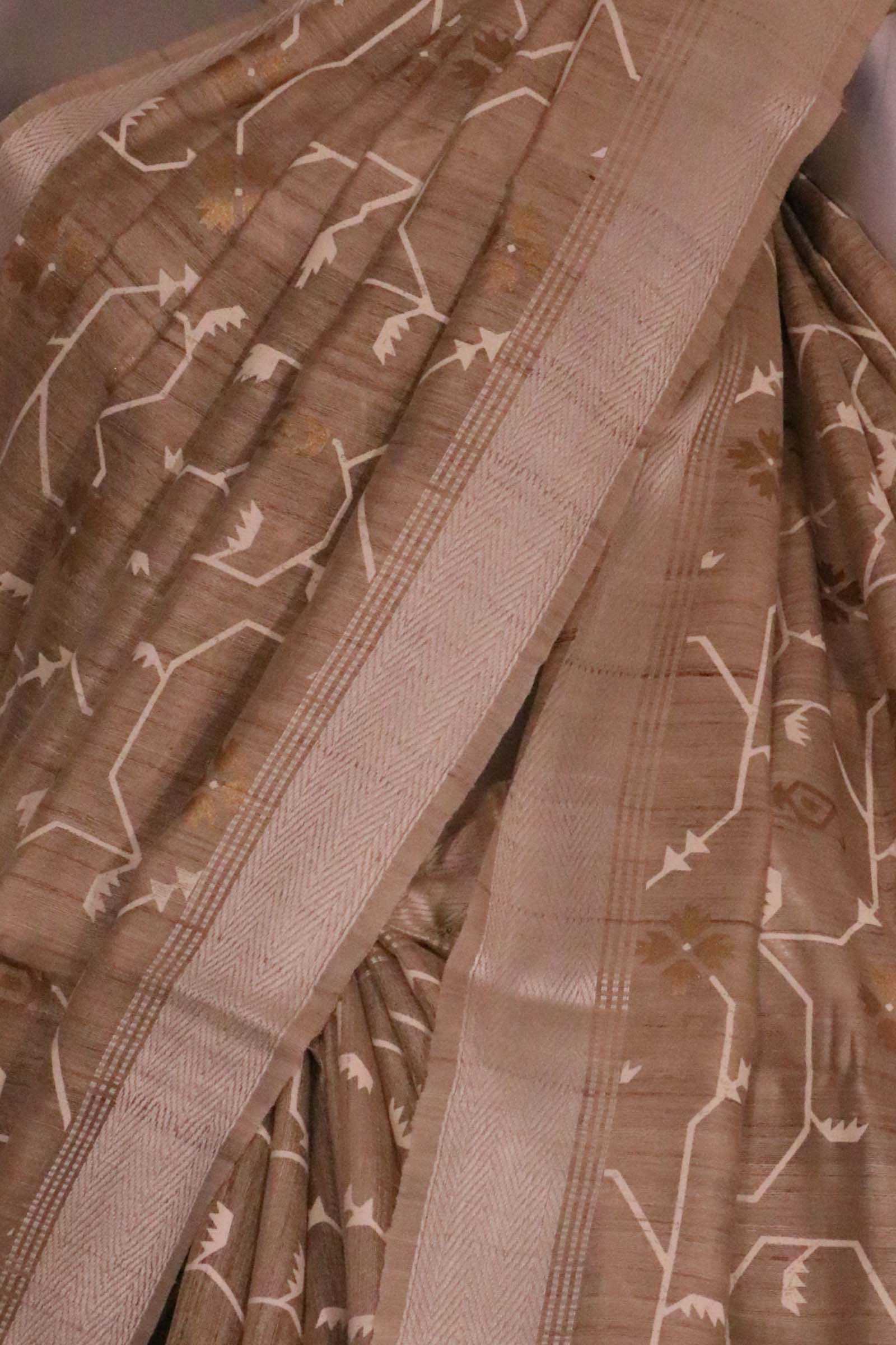 Handloom Pure Tussar Silk Saree AL203713