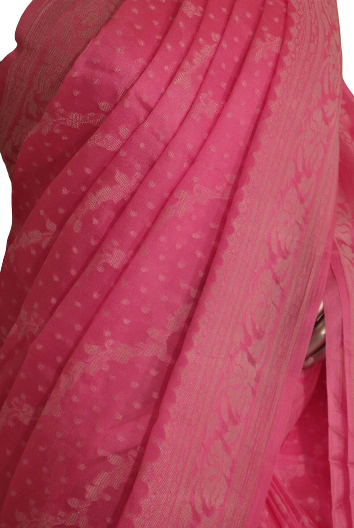 Thread Weave Pure Crepe Silk Saree AJ211898