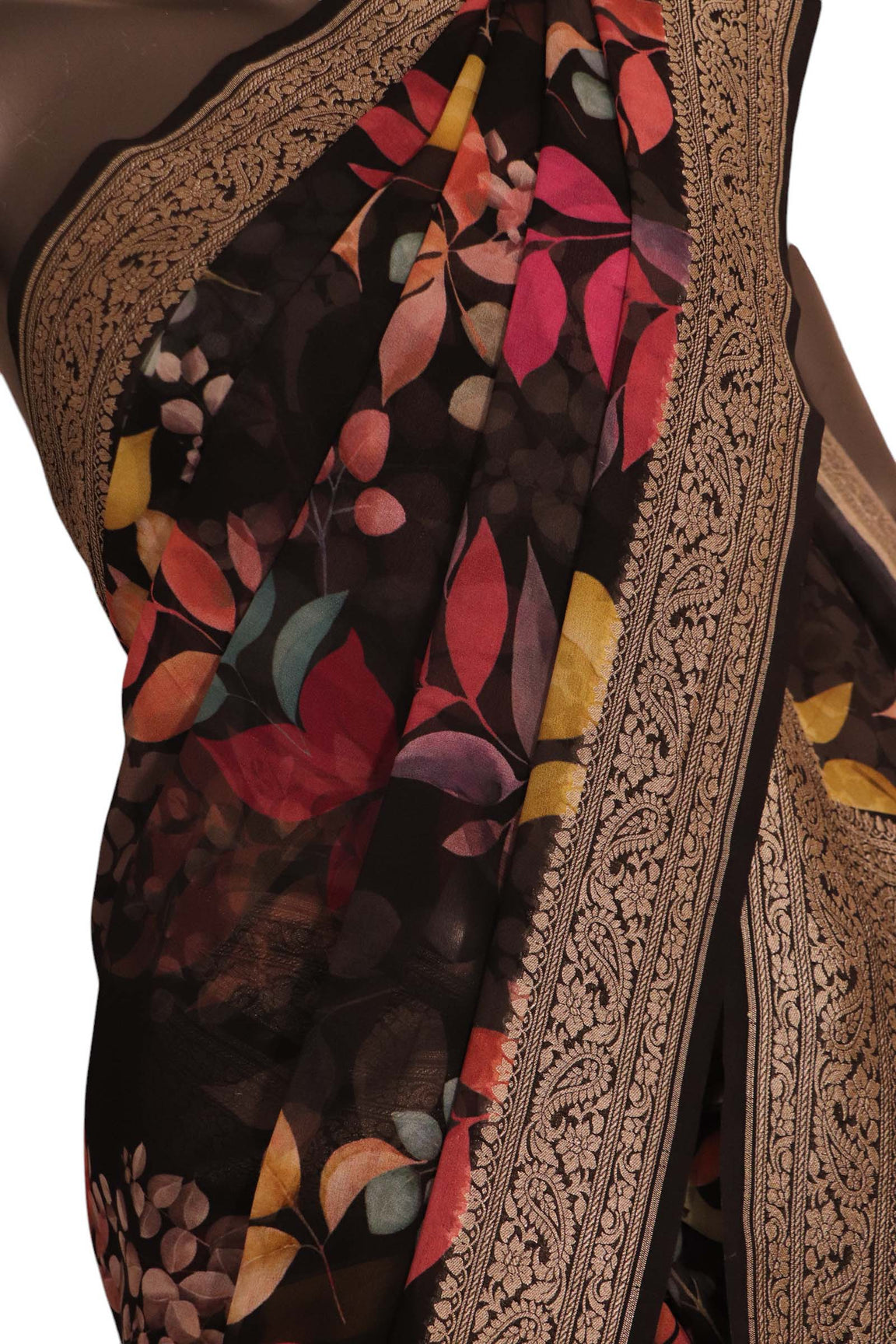 Pure Floral Georgette Silk Saree AK204316