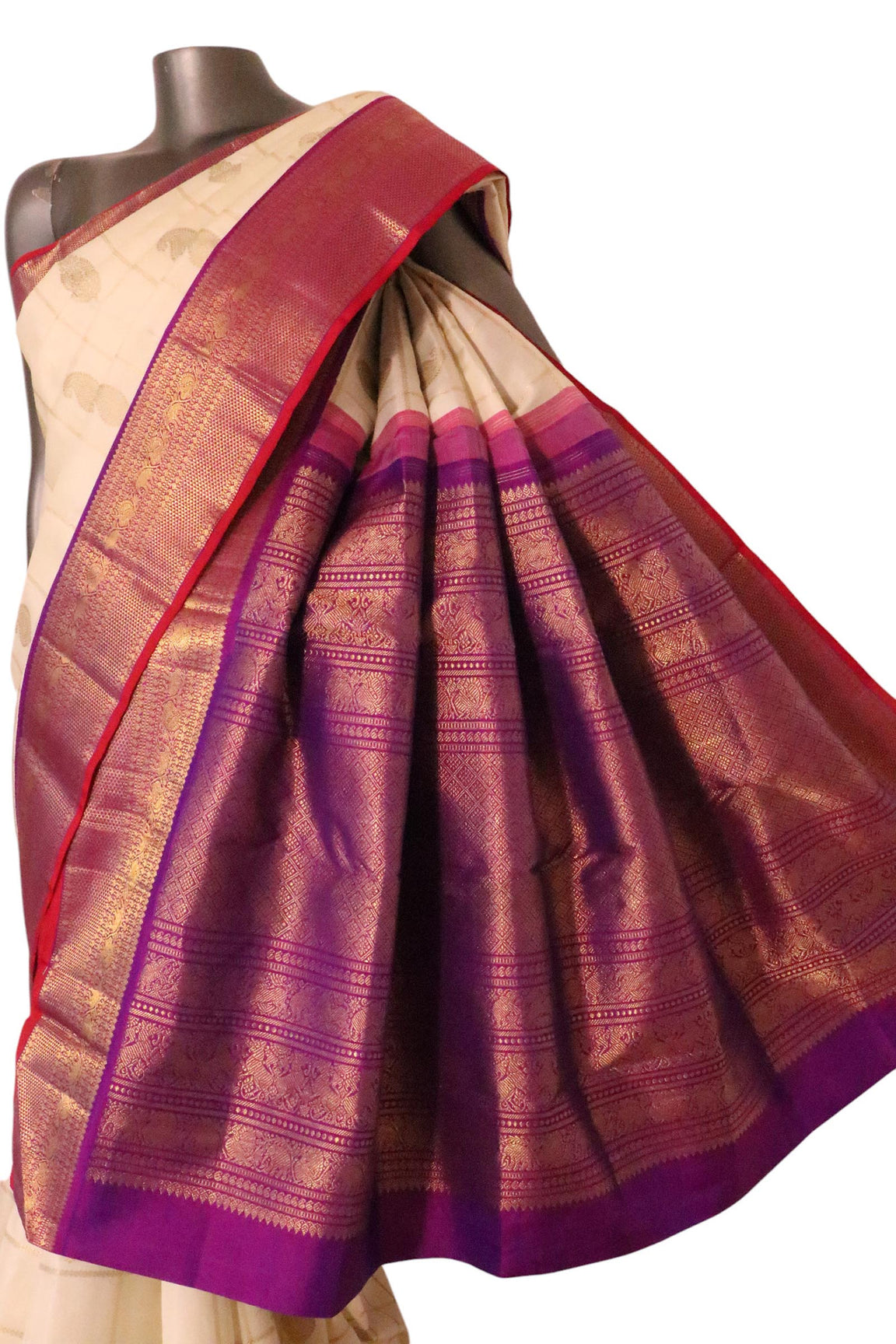 Pure Handloom Kanjeevaram Silk Saree AK212468