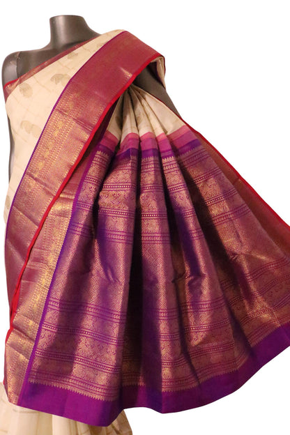 Pure Handloom Kanjeevaram Silk Saree AK212468