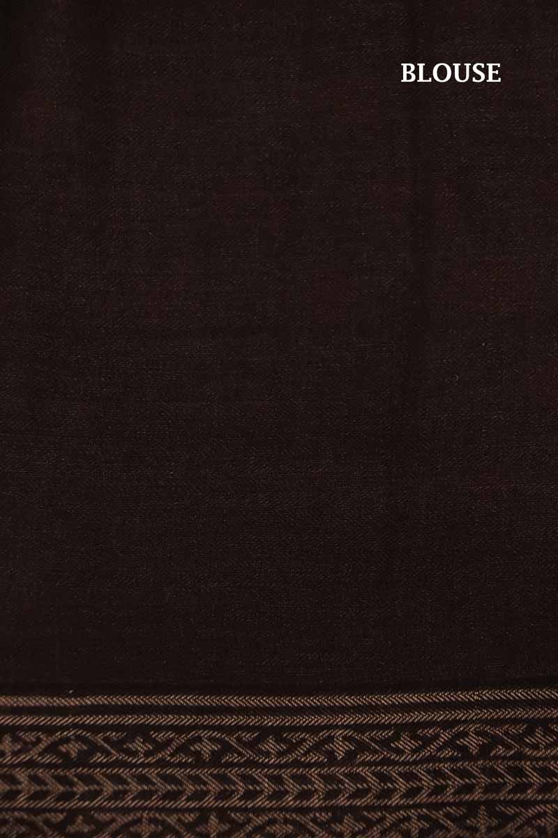 Handloom Printed Tussar Silk Saree AE204827