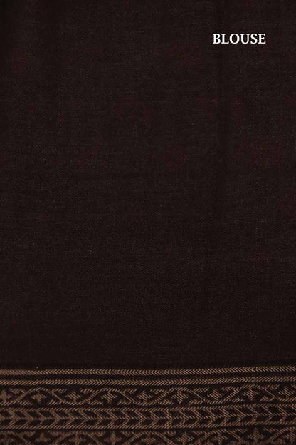 Handloom Printed Tussar Silk Saree AE204827