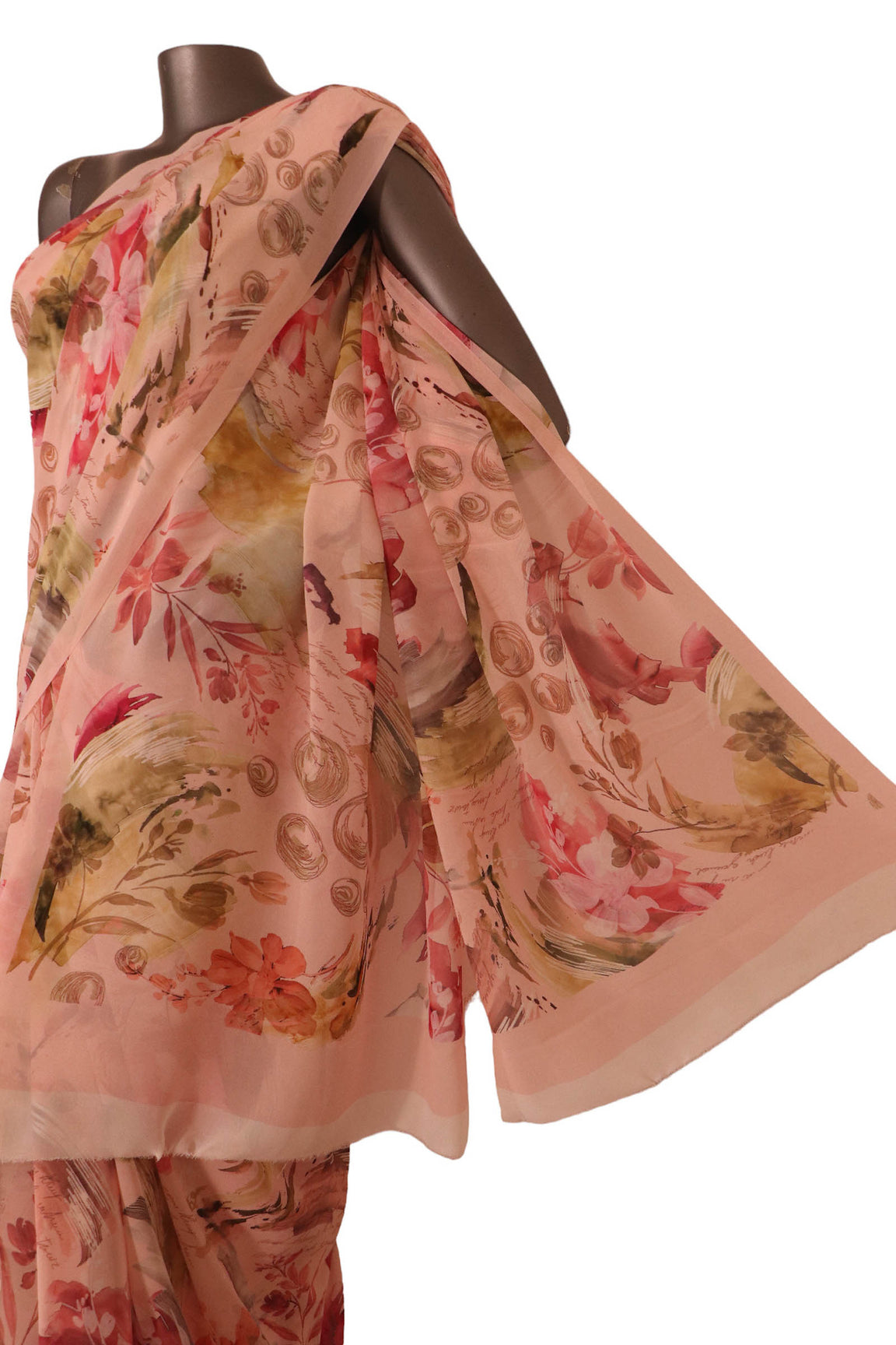 Exclusive Pure Printed Georgette Silk Saree AJ201917