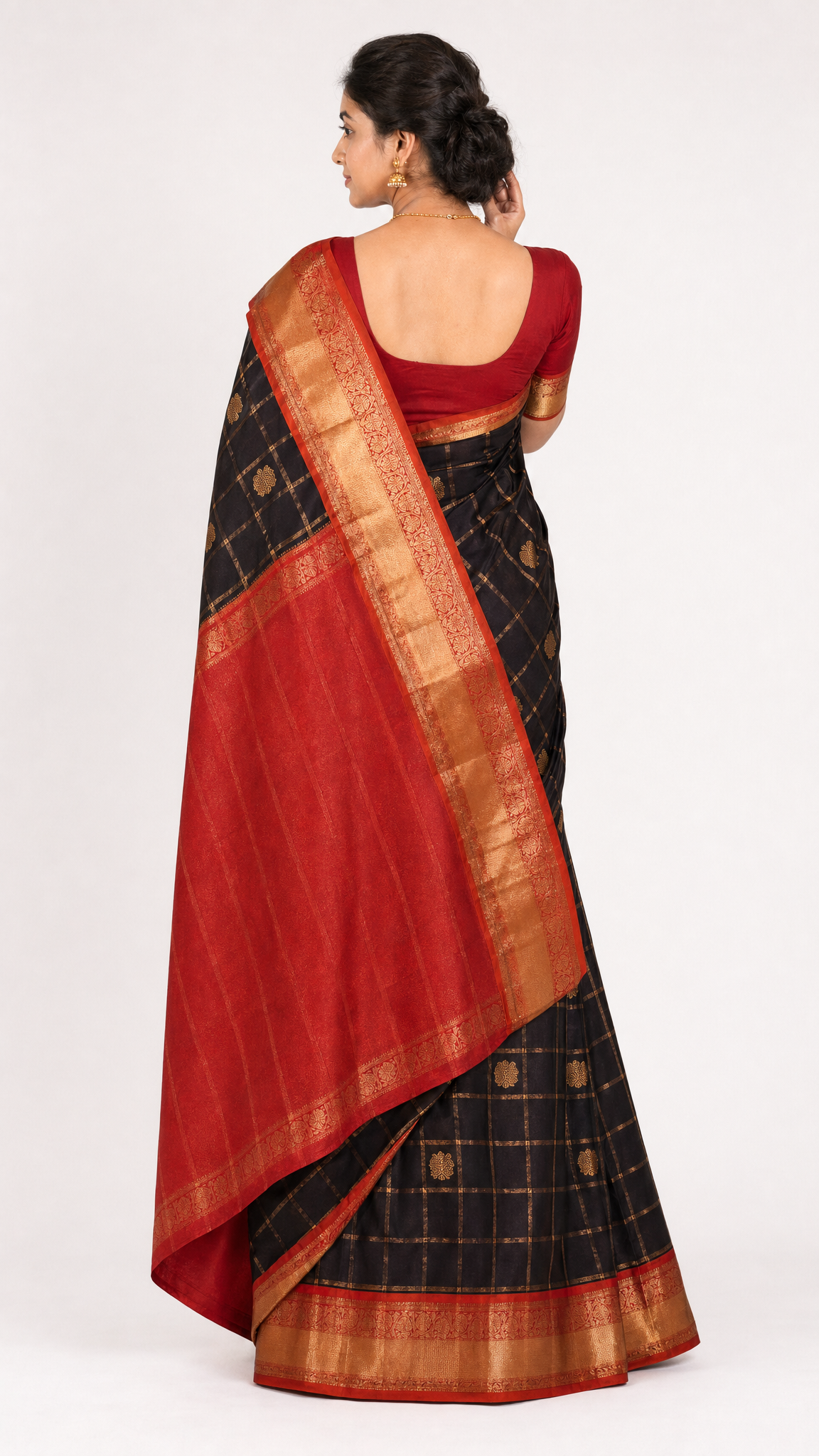 pure handloom kanjeevaram silk saree al210124