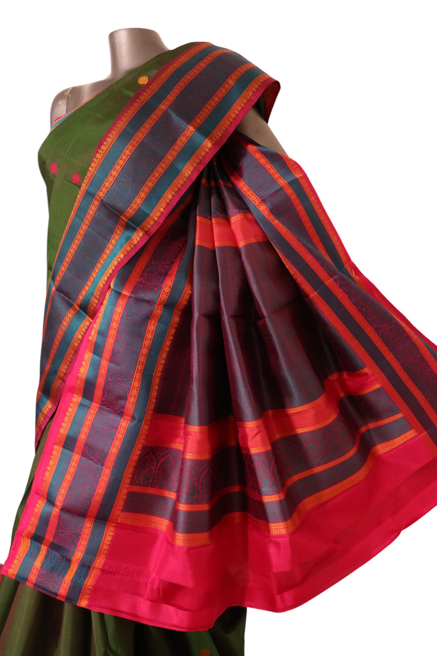 pure handloom kanjeevaram silk saree ak211609