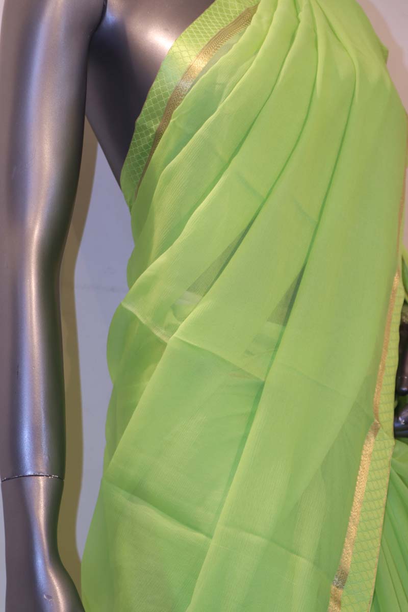 Party Wear Pure Silk Chffion AF212370