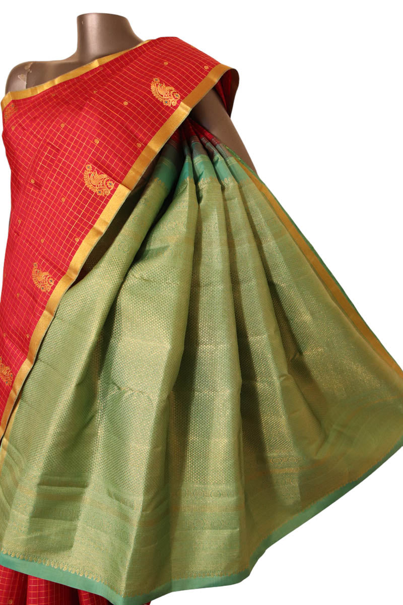 Handloom Kanjeevaram Silk Saree  AJ202800