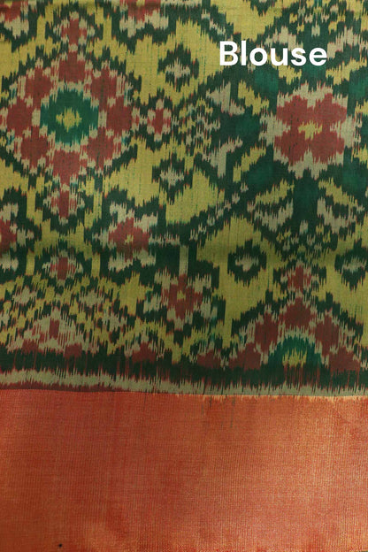 Pure Handloom Patola Ikat Silk Saree AK212359