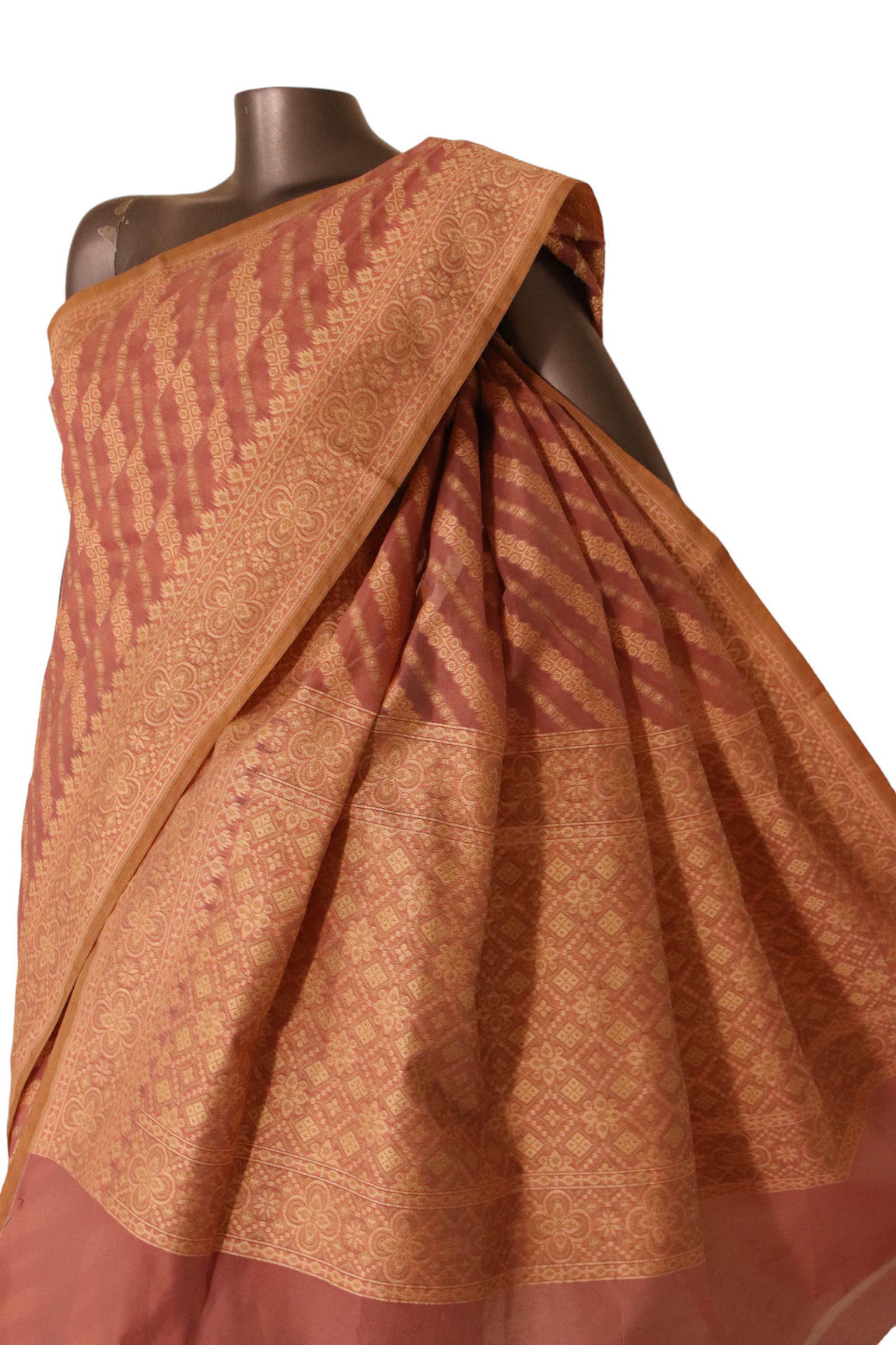Handloom Banarasi Kora Cotton Saree AJ202533