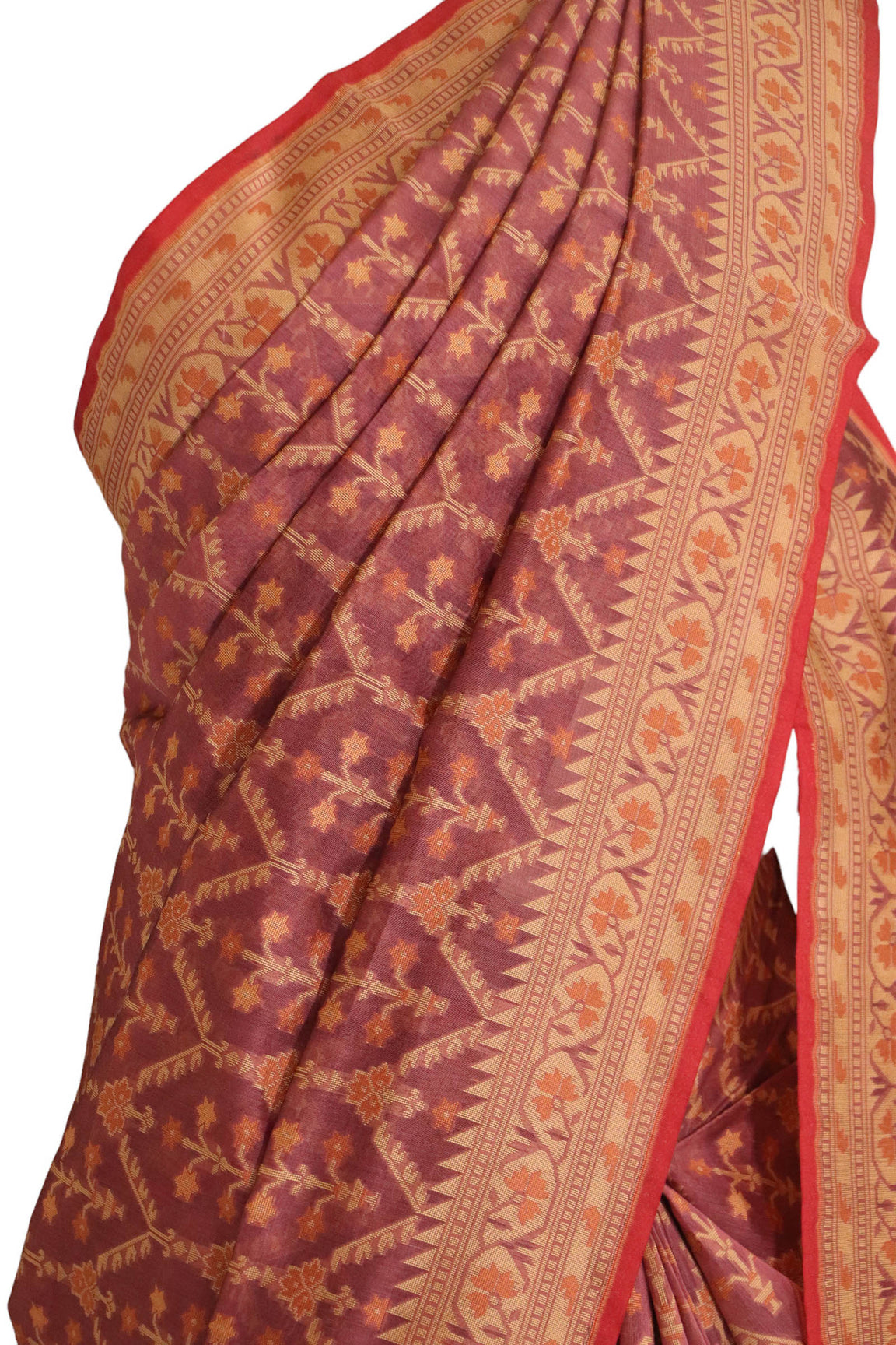 Handloom Banarasi Kora Cotton Saree AJ202534
