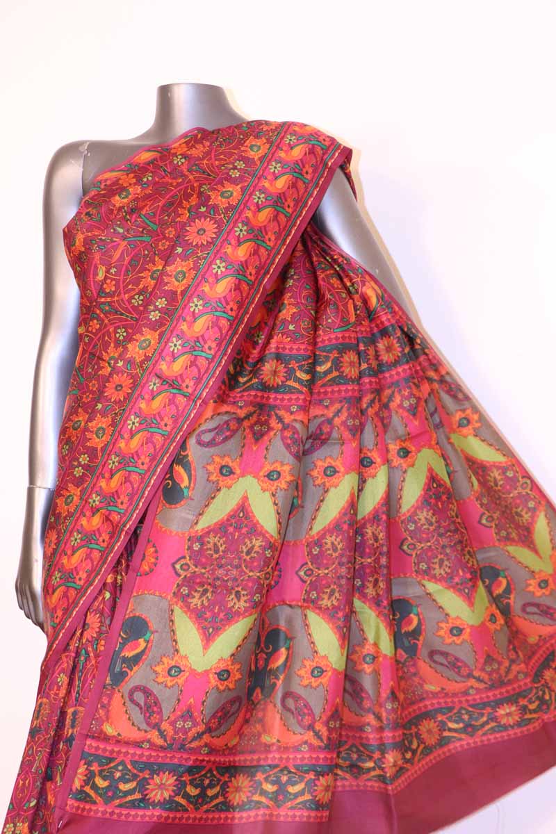 Pure Printed Silk Saree AI205543
