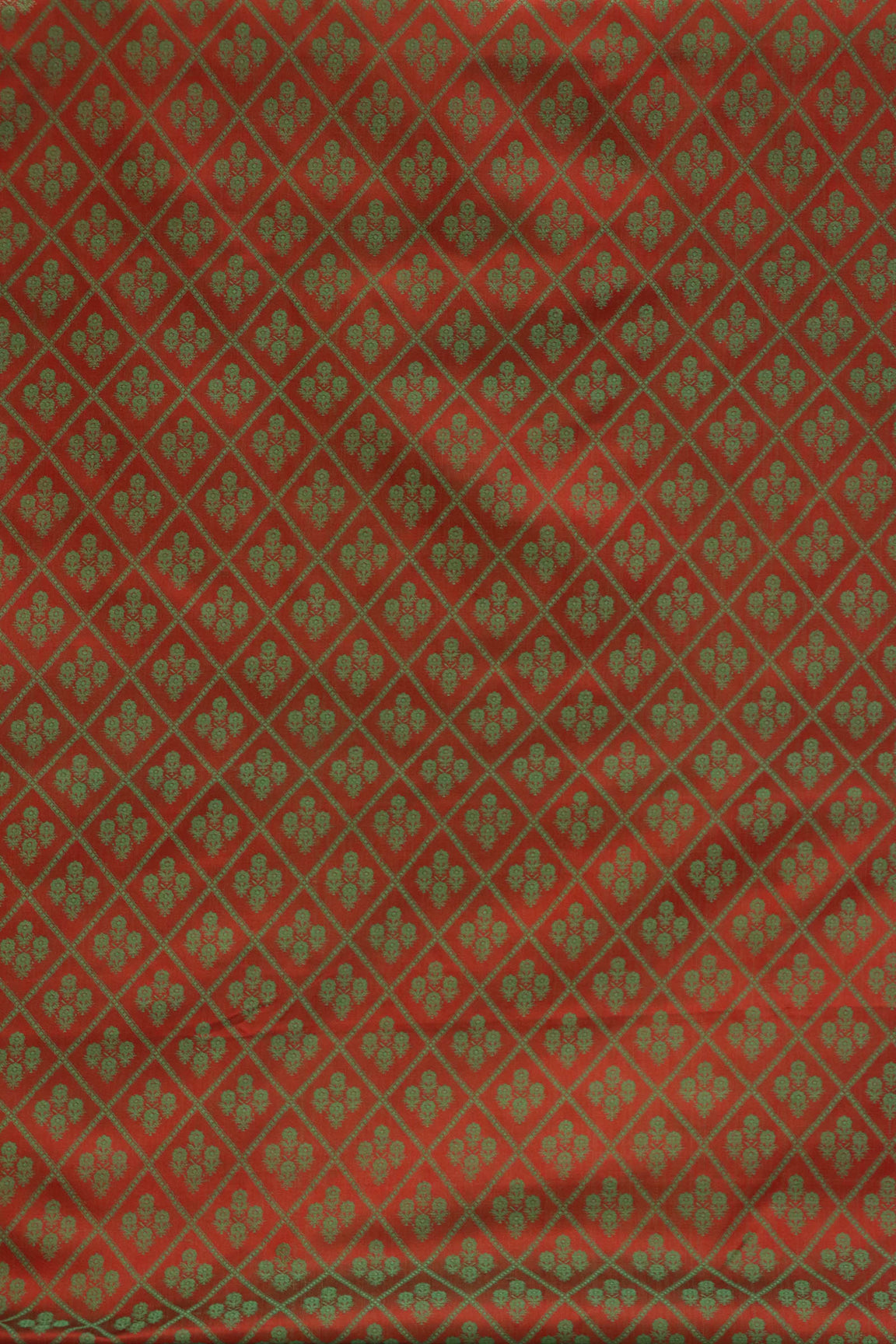 Handloom Pure Silk Jamawar Fabric AE205201