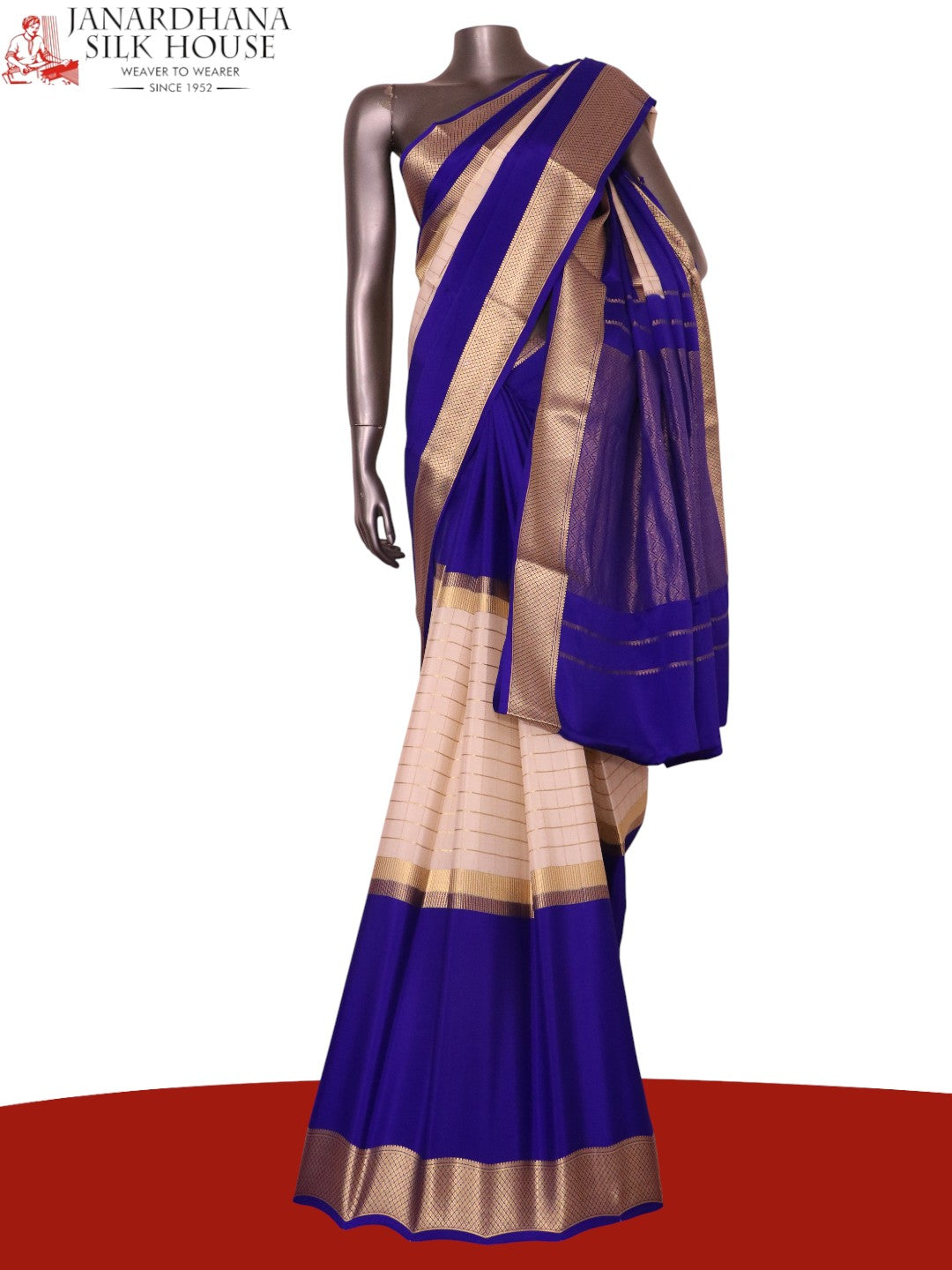 Pure Mysore Crepe Silk Saree AL212203
