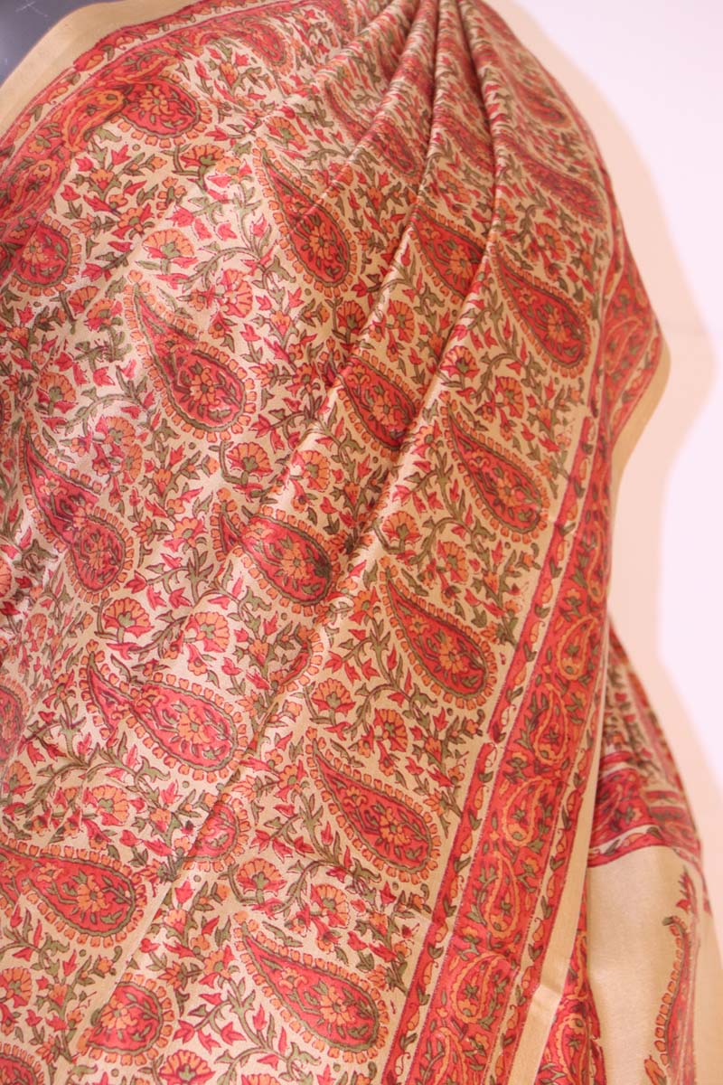 Exclusive Pure Printed Silk Saree-Finest Quality AI205535
