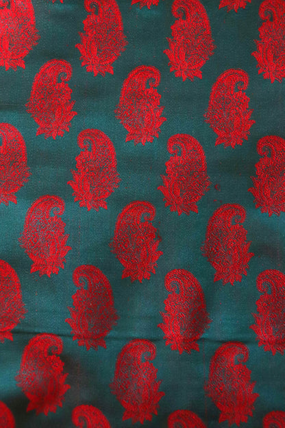 Handloom Exlcusive Pure Silk Jamawar Fabric W-44-45 Inches SMJF00011