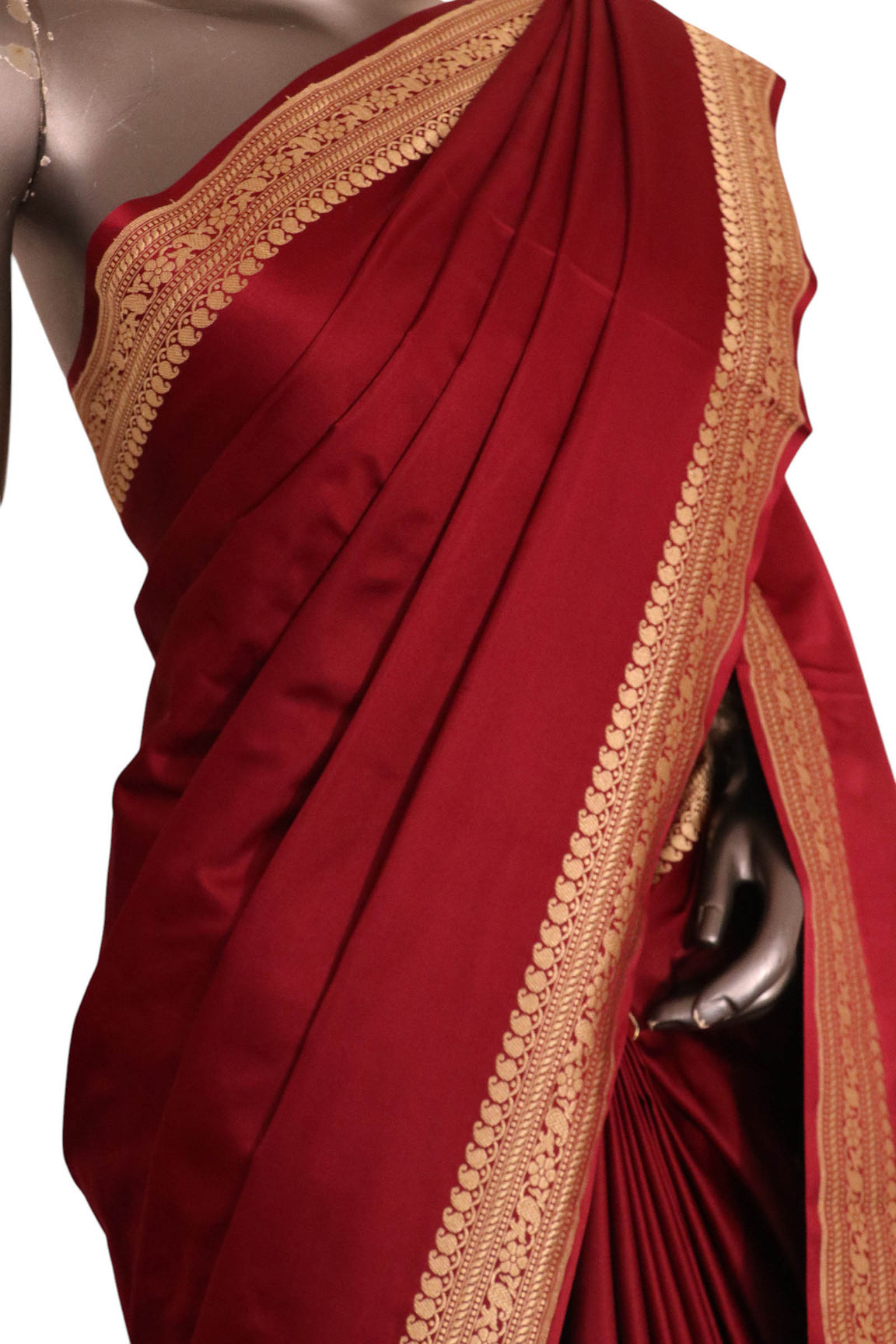 Satin Banarasi Pure Silk Saree. AL200369
