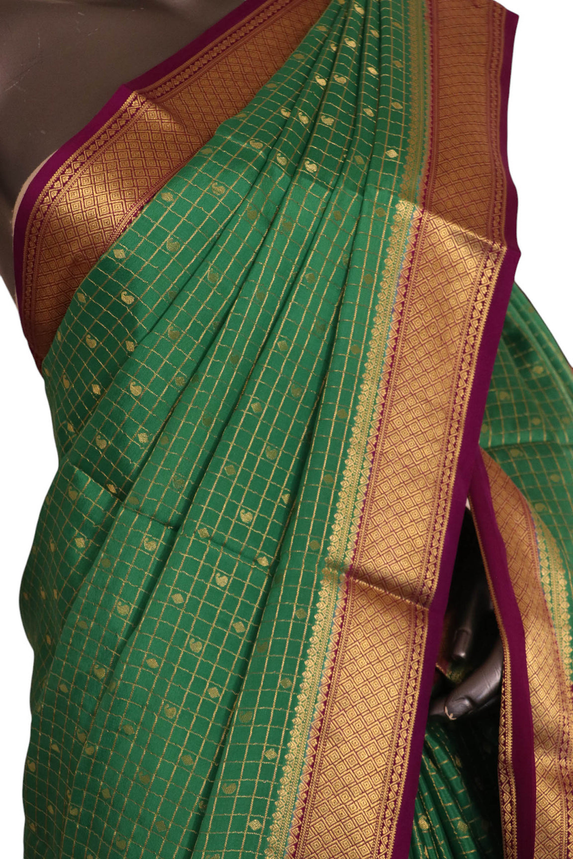 Pure Mysore Crepe Silk Saree AK213714