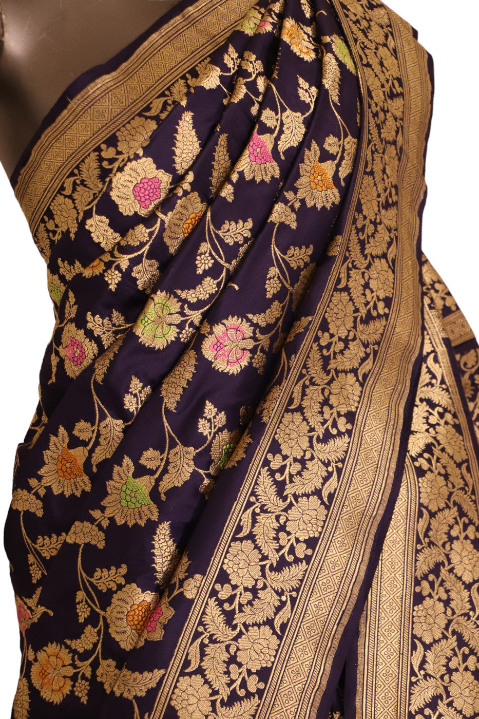 Contemporary Meenakari Designer Banarasi Silk Saree AJ210392