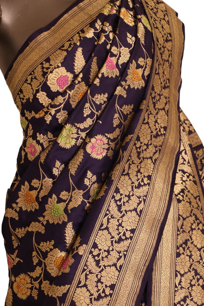 Contemporary Meenakari Designer Banarasi Silk Saree AJ210392