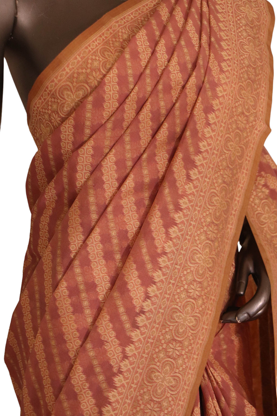 Handloom Banarasi Kora Cotton Saree AJ202533