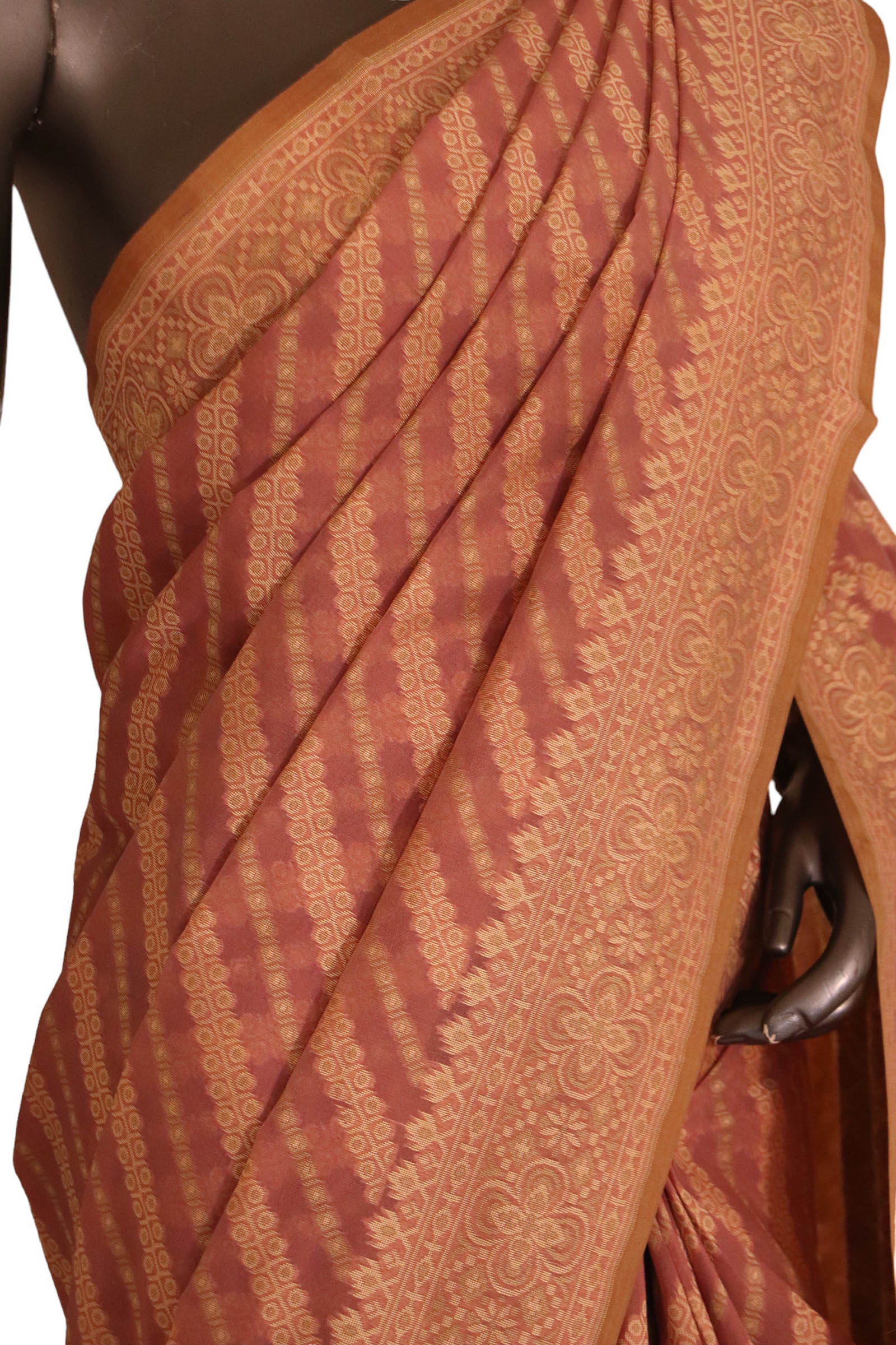 Handloom Banarasi Kora Cotton Saree AJ202533