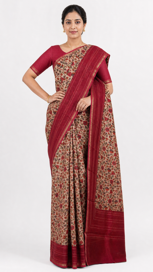 Exclusive Pure Chanderi Cotton Saree AL205692