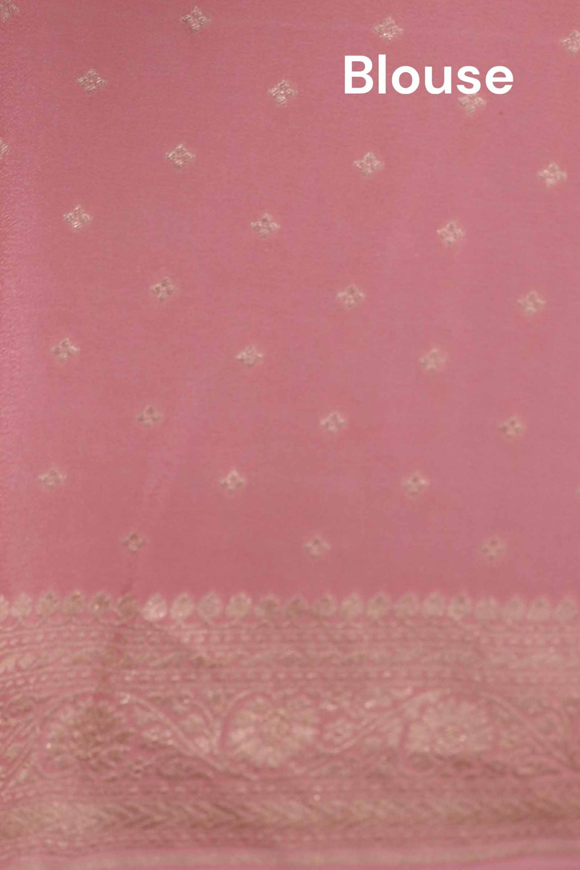Pure Handloom Zari Butta Banarasi Crepe Silk Saree AL206642