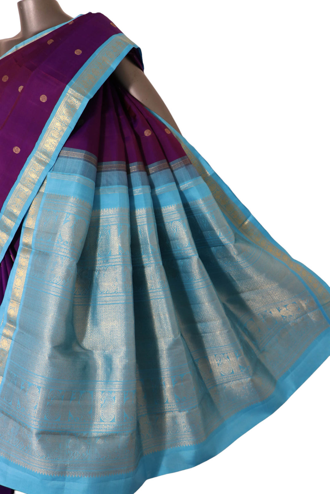 Exclusive Contrast Wedding Kanjeevaram Silk Saree AJ212558