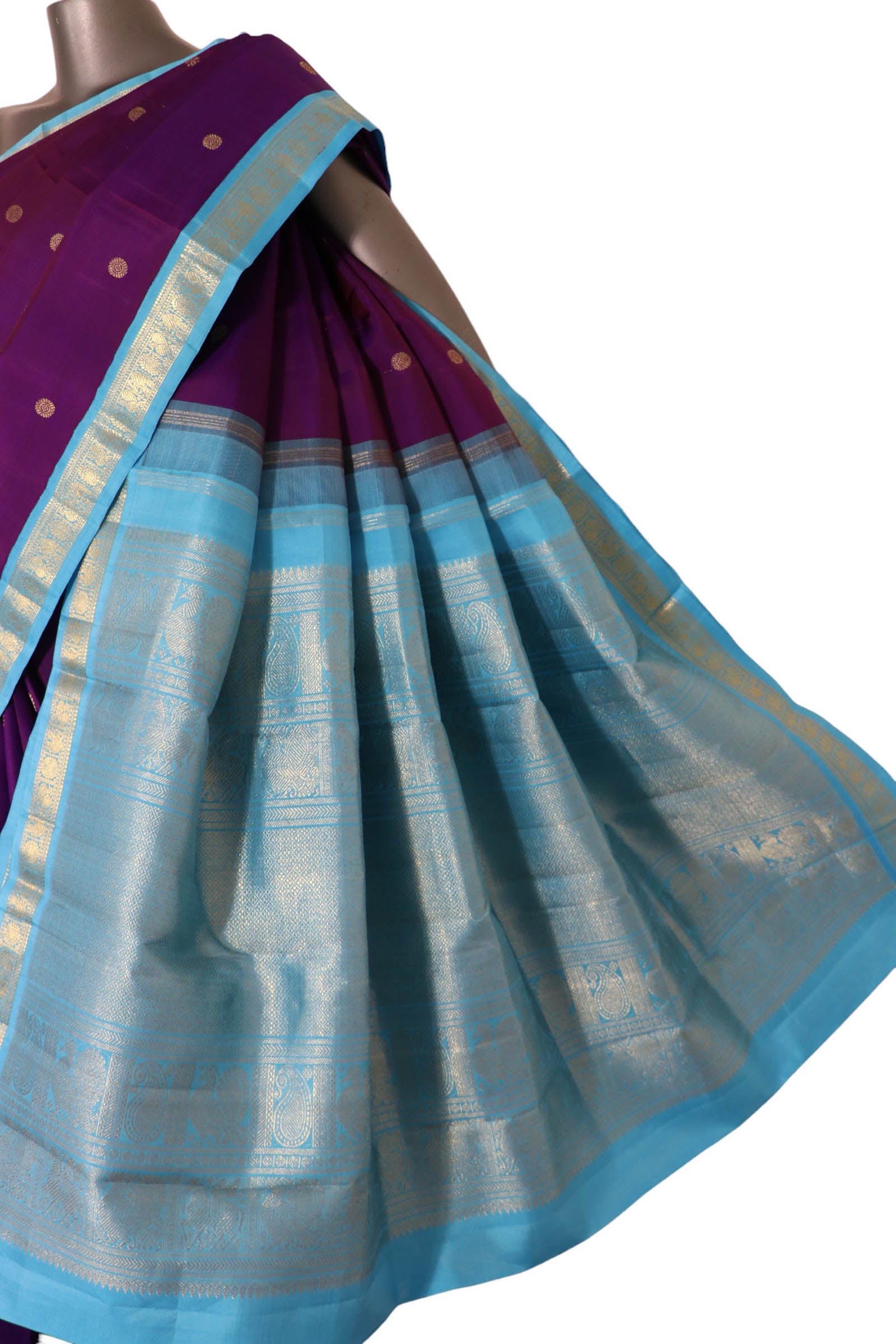 Exclusive Contrast Wedding Kanjeevaram Silk Saree AJ212558