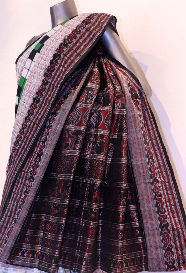 MasterWeave  &amp; Exclusive Handloom Pure Ikat Orissa Silk Saree AF210833
