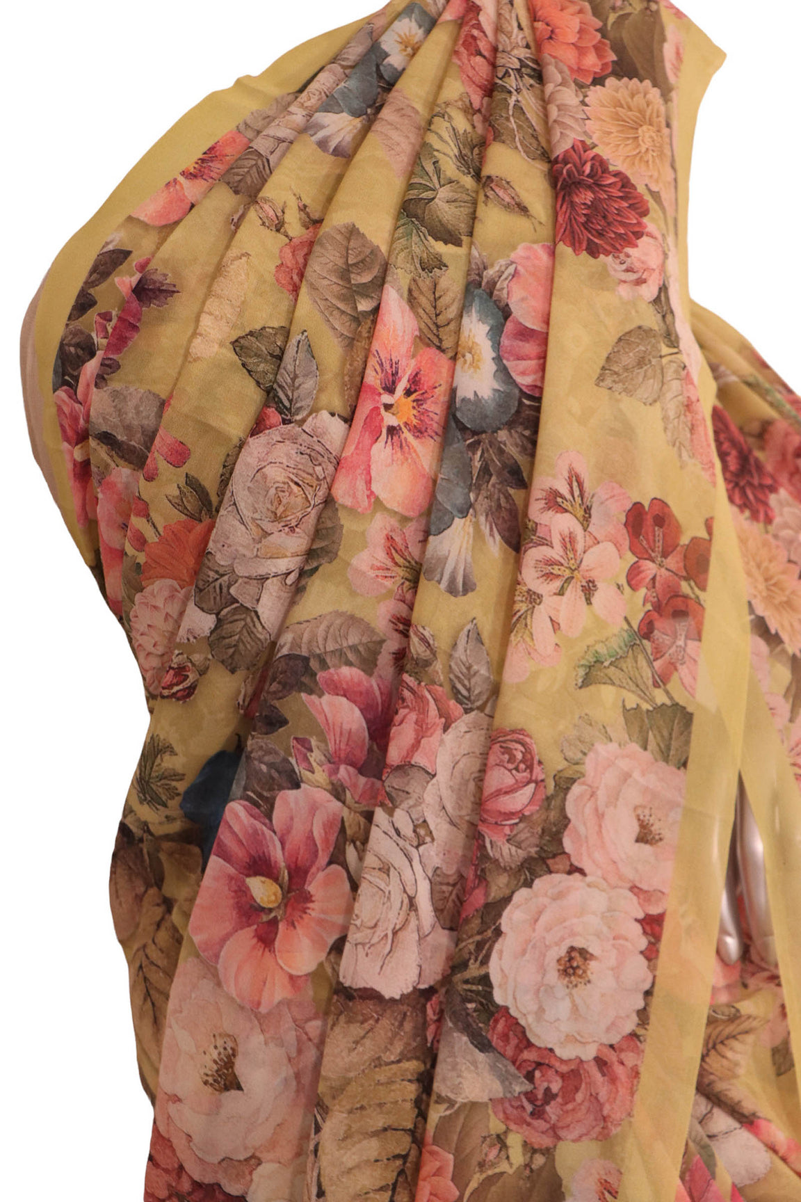 Designer Exclusive Floral Pure Georgette Silk Saree AK202005