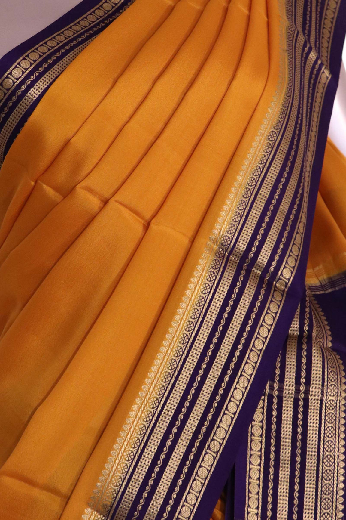 Pure Mysore Crepe Silk Saree AL207206