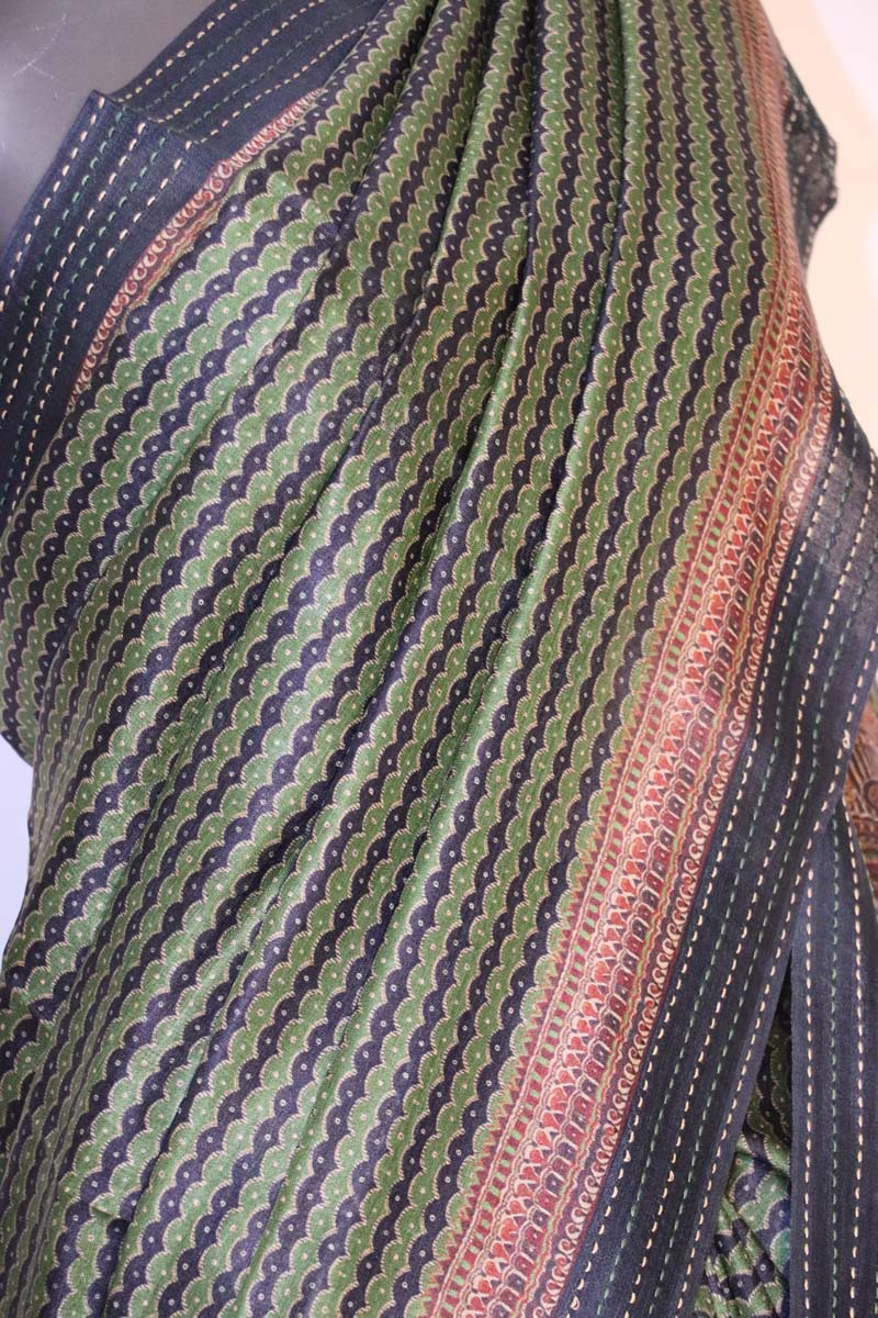 Madhubani Exclusive Pure Tussar Silk Saree AI208597