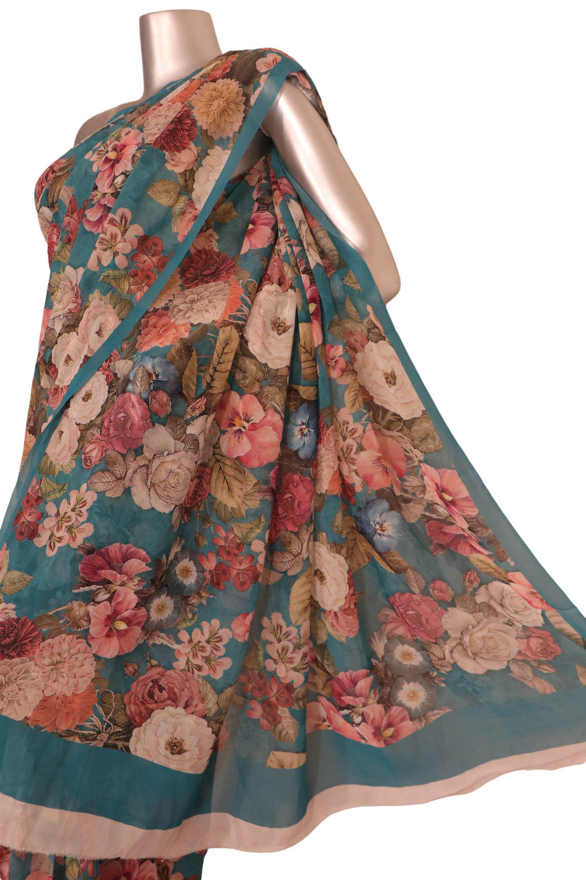 Designer Exclusive Floral Pure Georgette Silk Saree AK201998