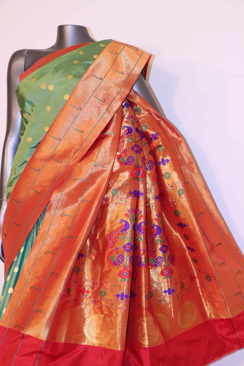 Grand Wedding Meenakari Paithani Silk Saree AI205395