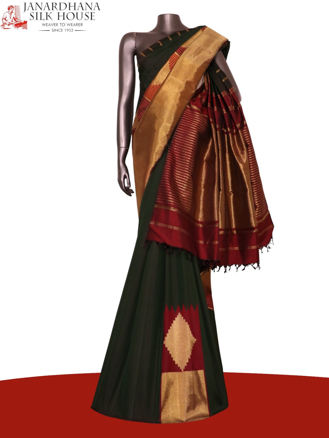 Pure Handloom Kanjeevaram Silk Saree AL211551