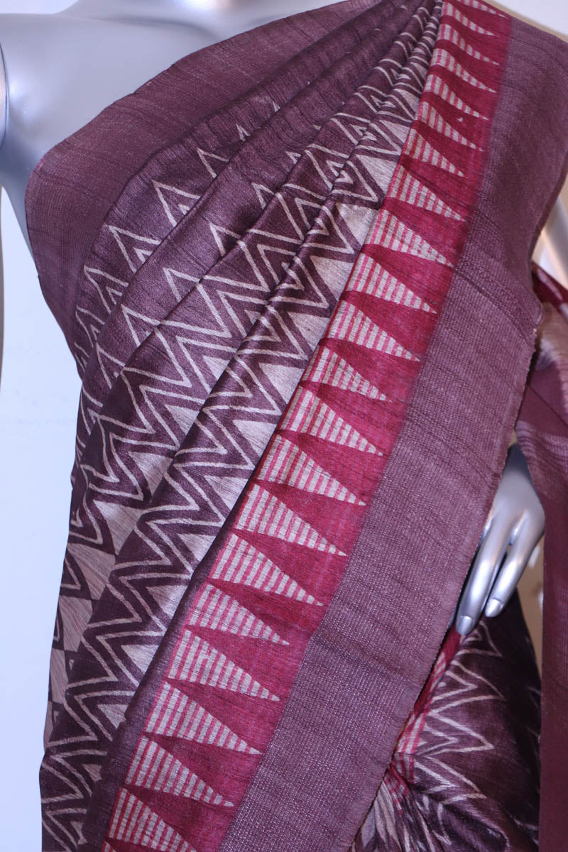 Pure Tussar Silk Saree AI207375