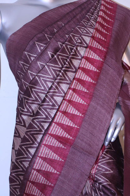 Pure Tussar Silk Saree AI207375