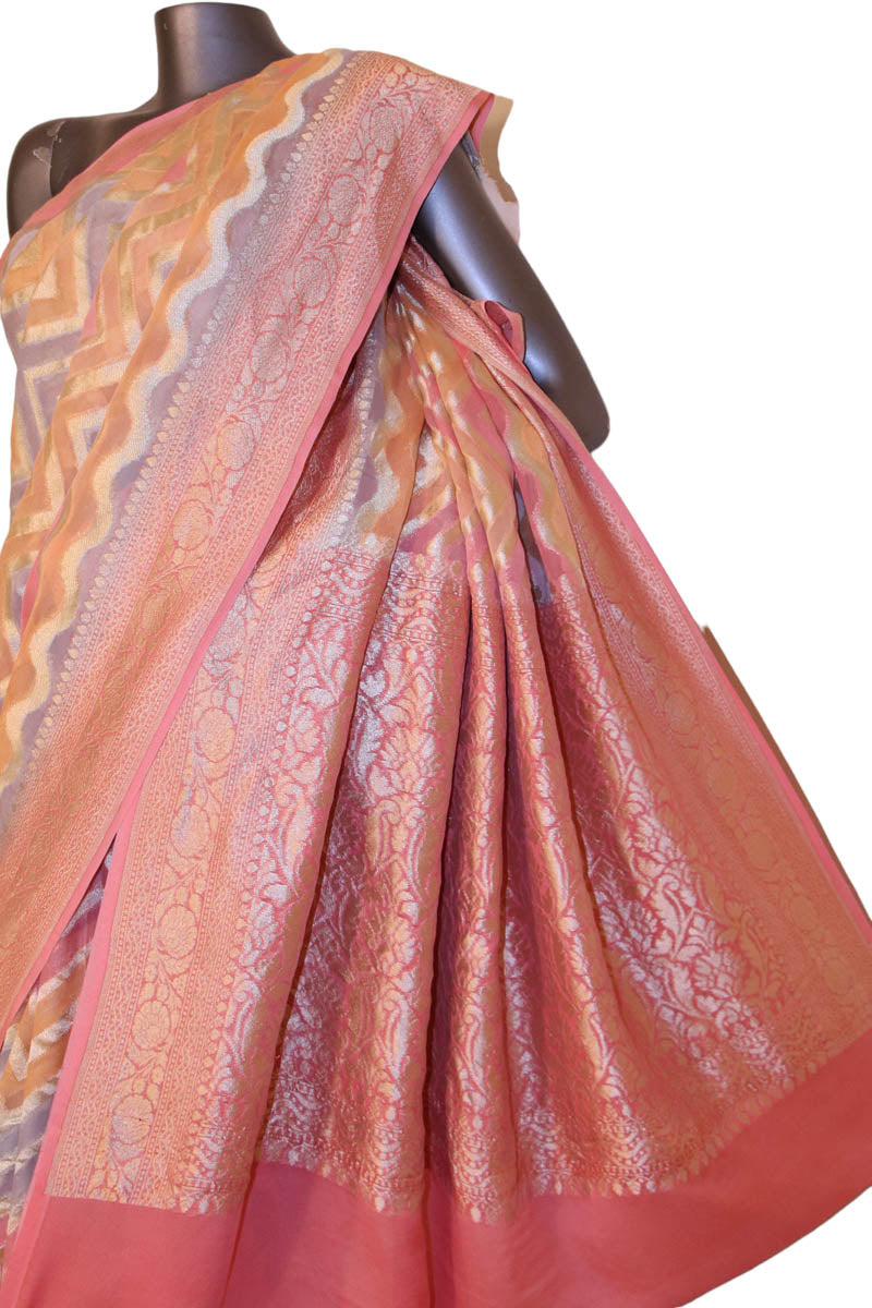 Designer Banarasi Georgette Silk Saree AJ202582