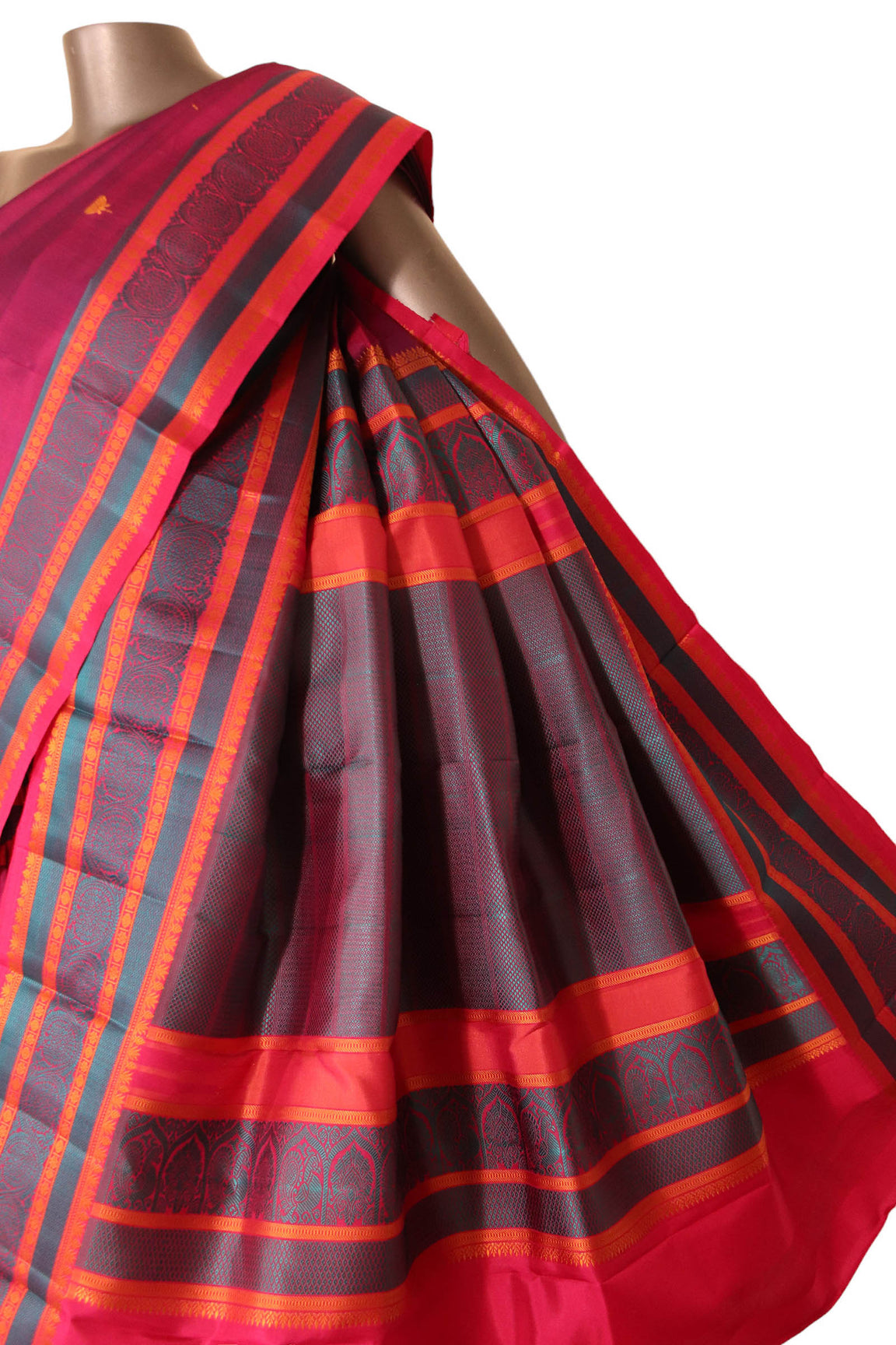 Traditional Thread Weave Kanjeevaram Silk Saree AJ212365