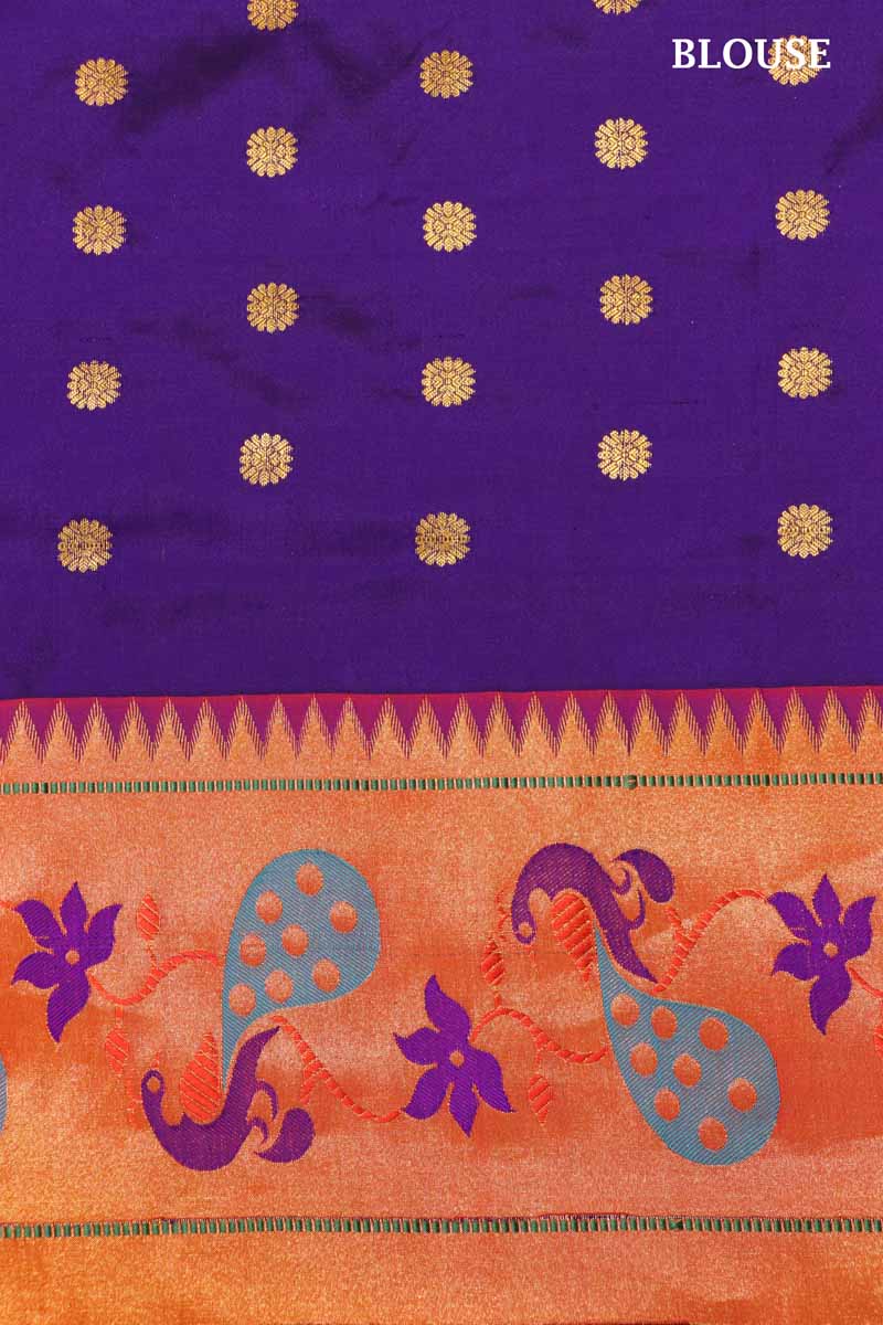 Designer Meenakari Paithani Silk Saree AI205410