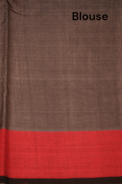 Handloom Pure Tussar Silk Saree AJ204693