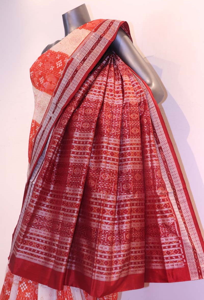 Master Weave &amp; Exclusive Handloom Pure Ikat Orissa Silk Saree AF210830