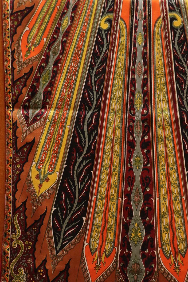 Exclusive Satin Crepe and Wool Pure Silk Stoles AI202574
